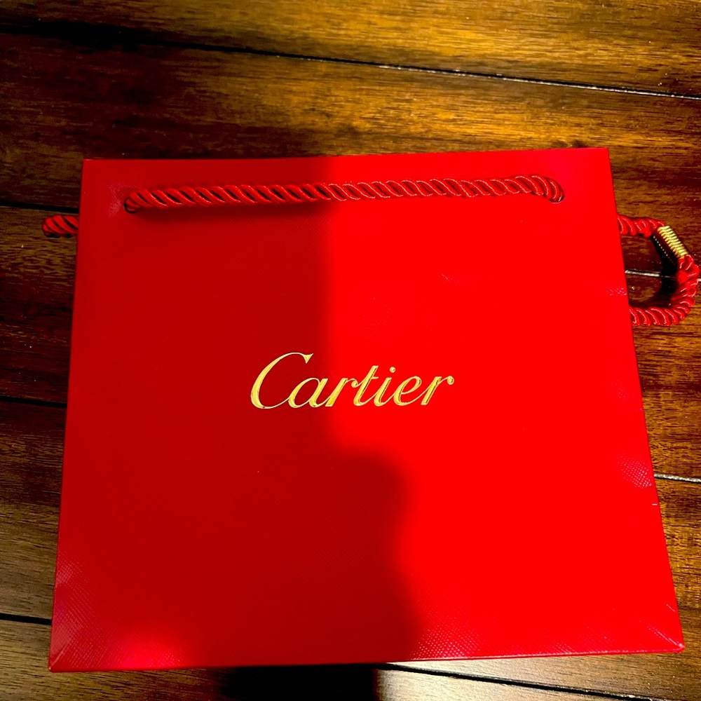 Authentic Cartier shopping/gift bag